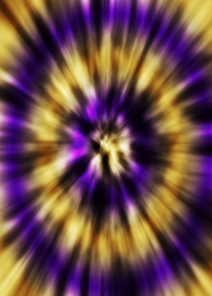 Tie Dye Purple Gold