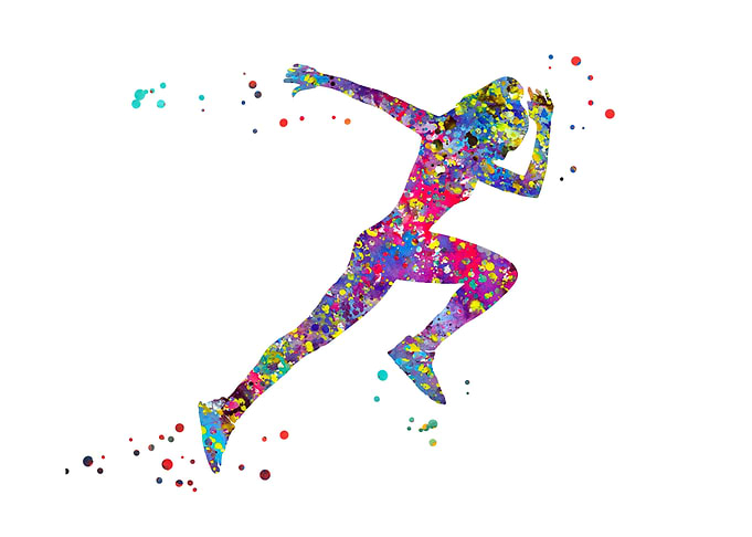Running woman