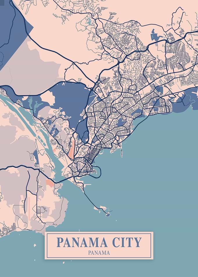 Panama City Map