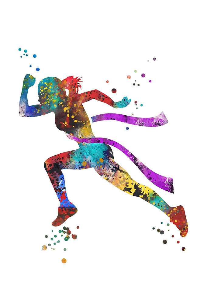 Running woman