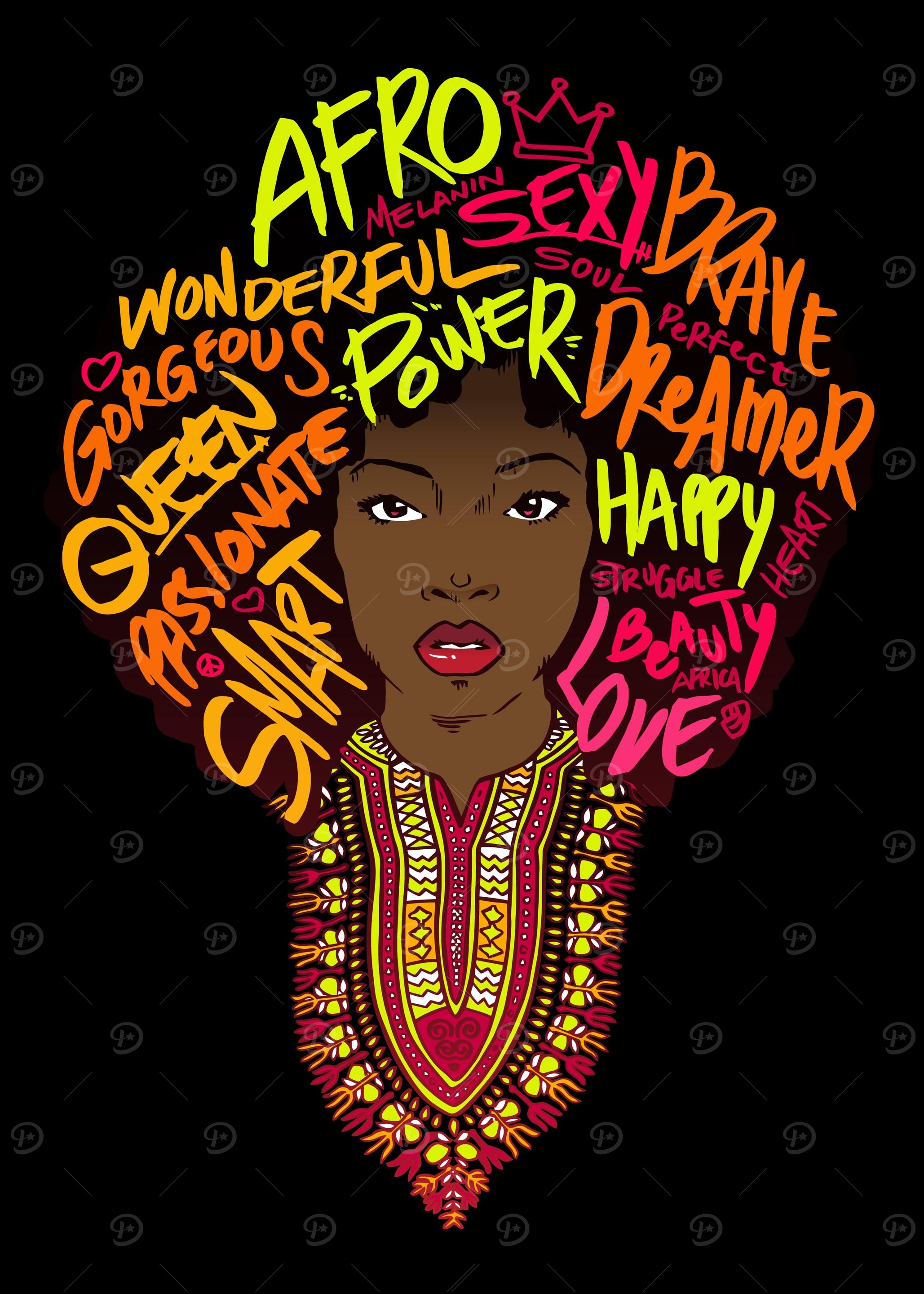 Dashiki Afro Black Queen