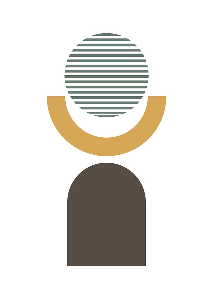Abstract Stones Poster