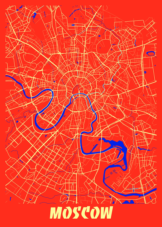 Moscow Retro City Map