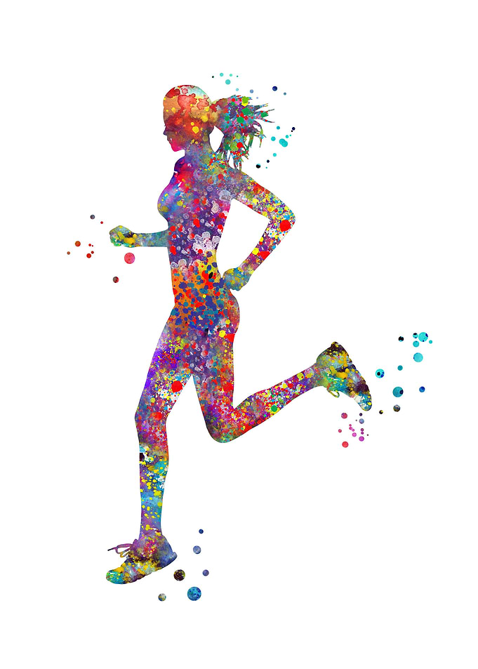 Running woman