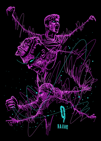 Scribble Art Erlinghaaland