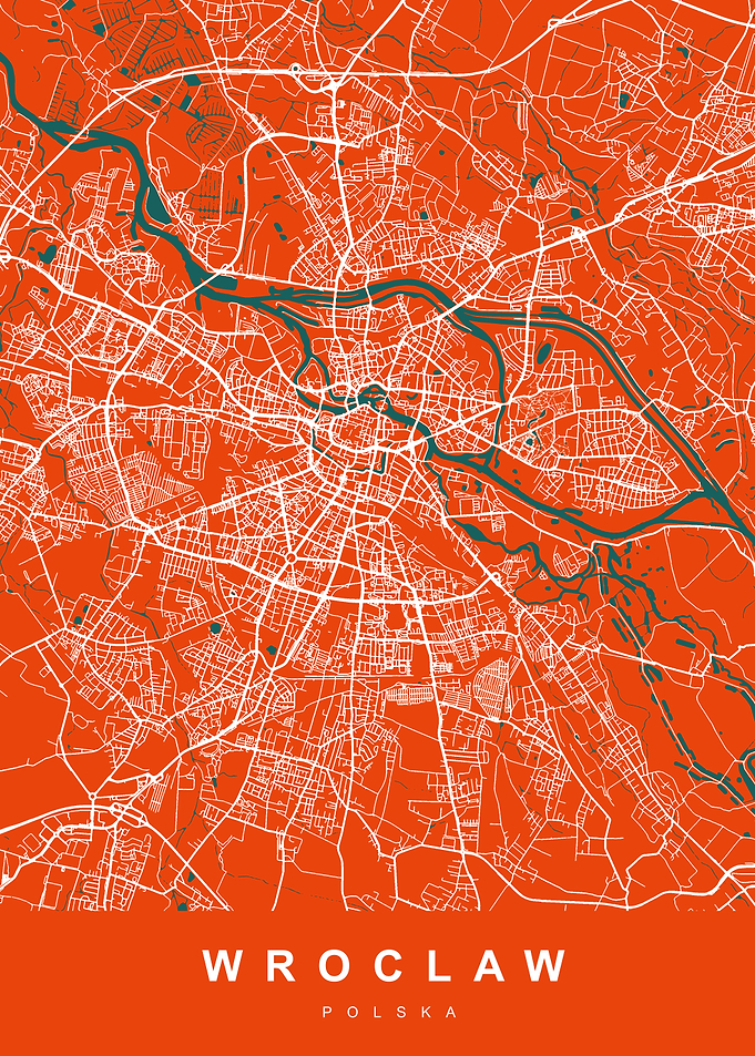 WROCLAW City Map Polska