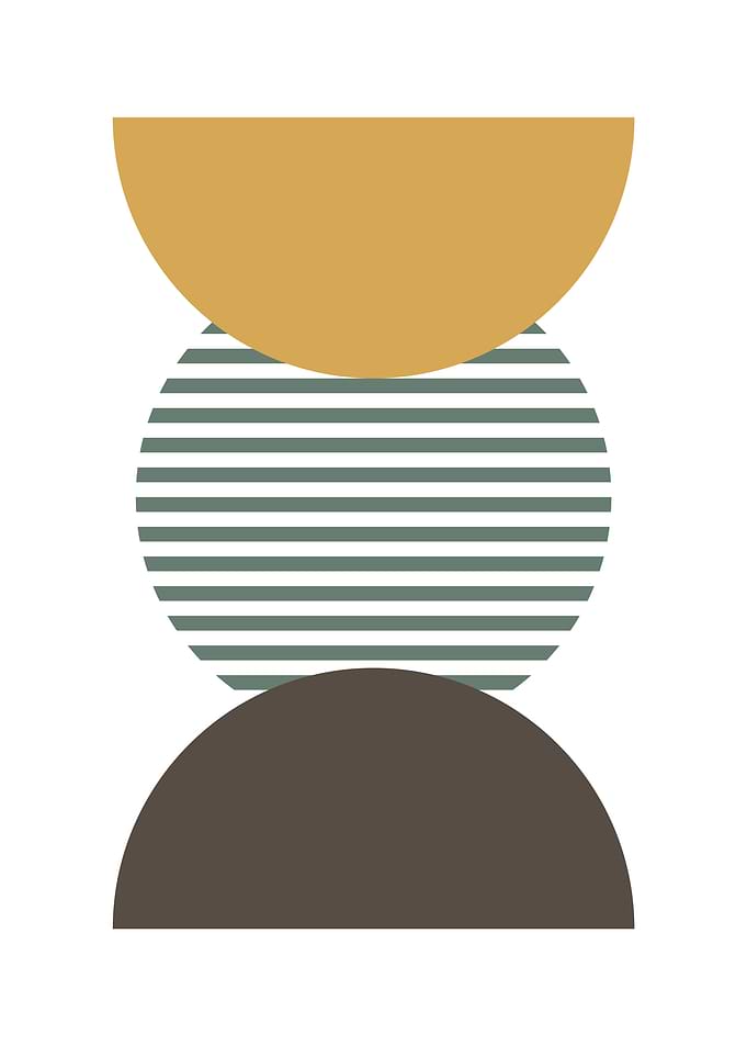 Abstract Stones Poster