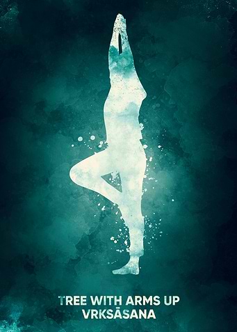 tree yoga position