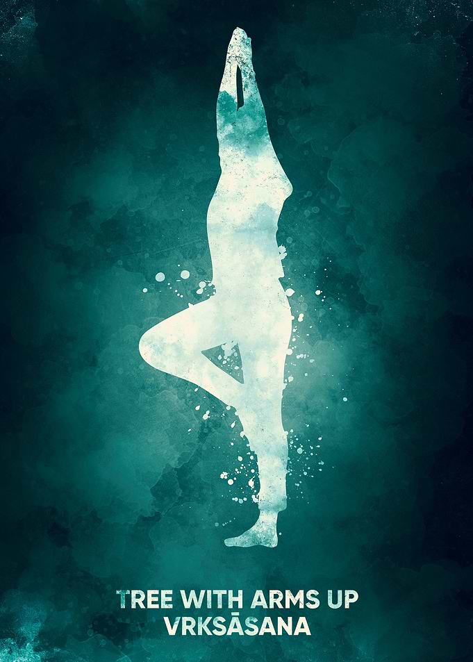 tree yoga position