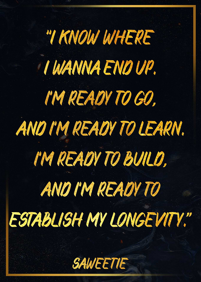Poster Quote Saweetie