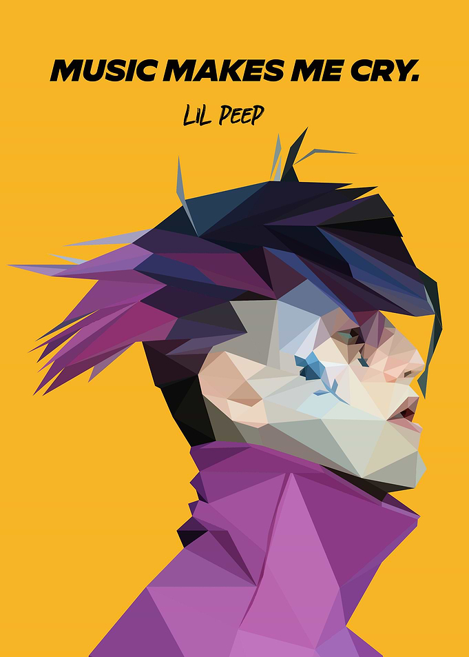 Lil Peep quote Art