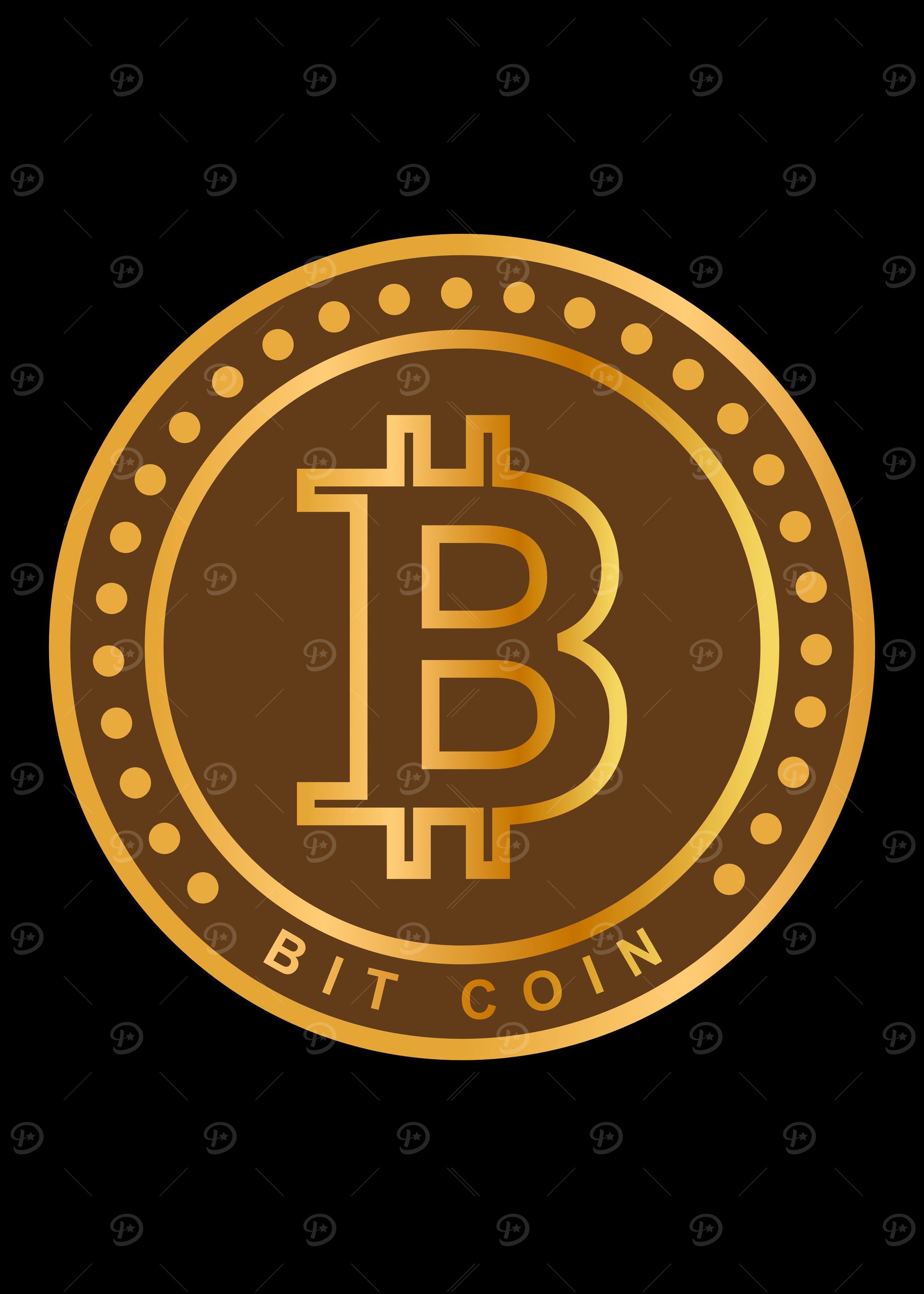 Bitcoin Symbol Gold