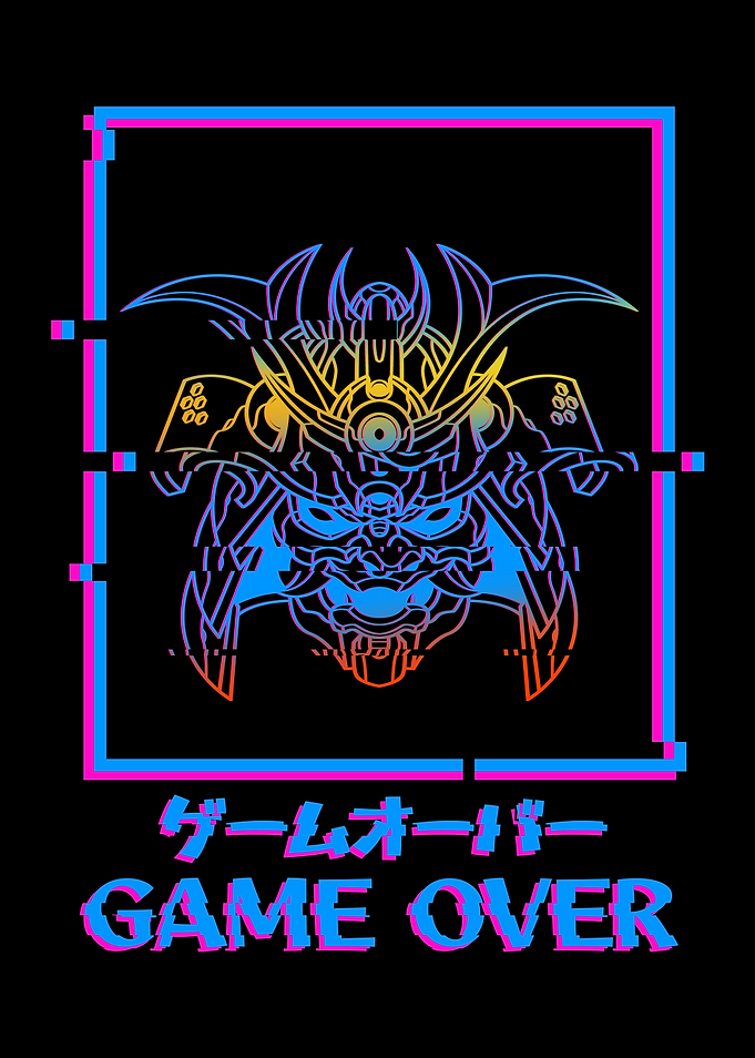 GAME OVER Aesthetic glitch