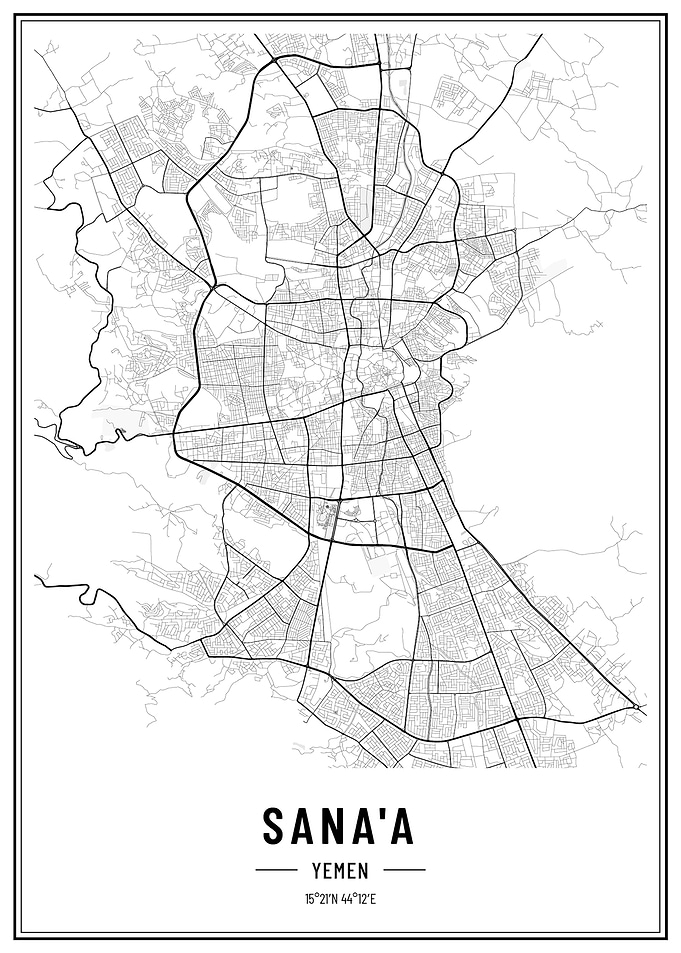 Sana yemen streetmap