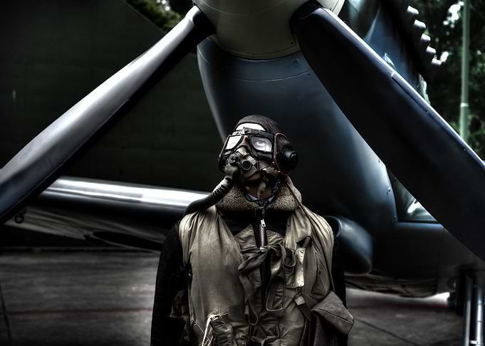 Masked up pilot