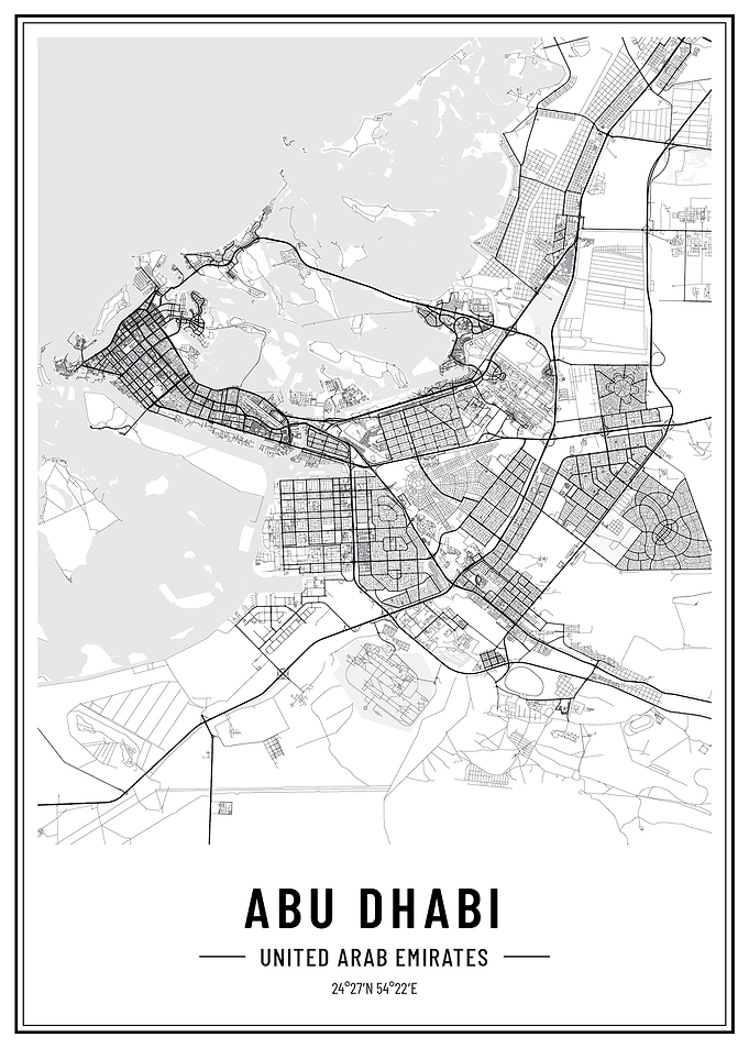 Abu Dhabi streetmap