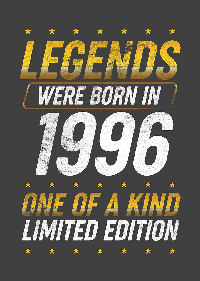 Legends were born in 1996