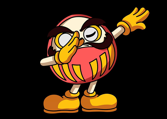 Dabbing Daruma Doll