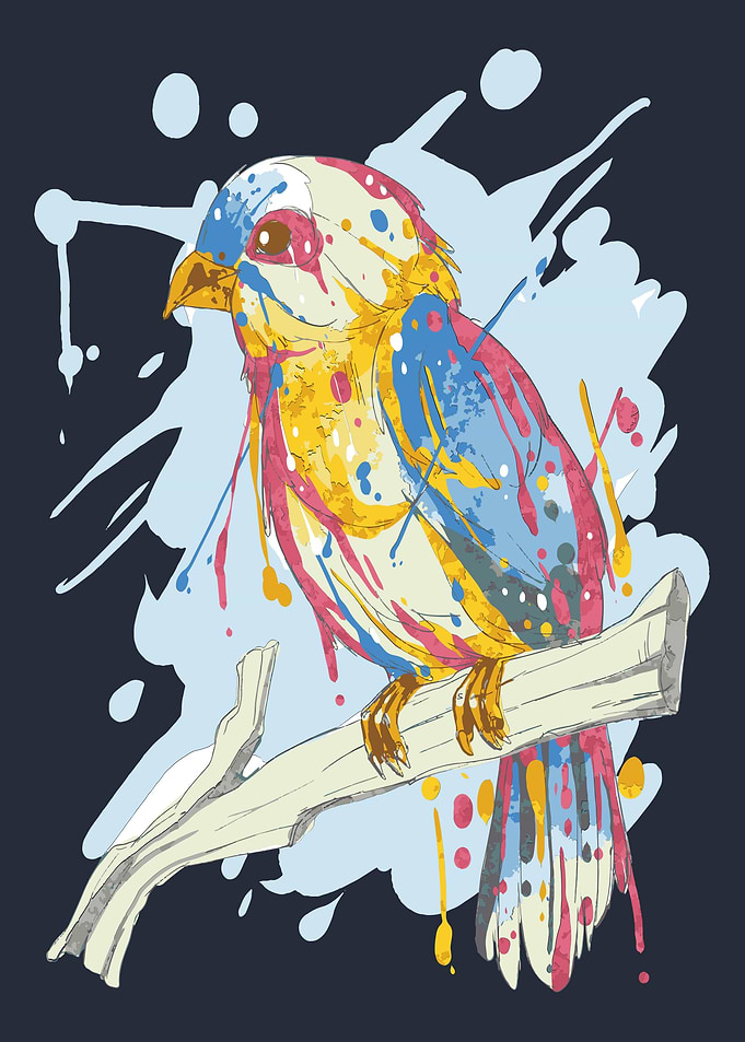 Pastel Color Bird