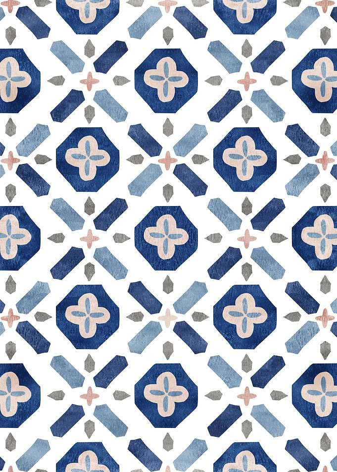 Moroccan Floral Tile 09