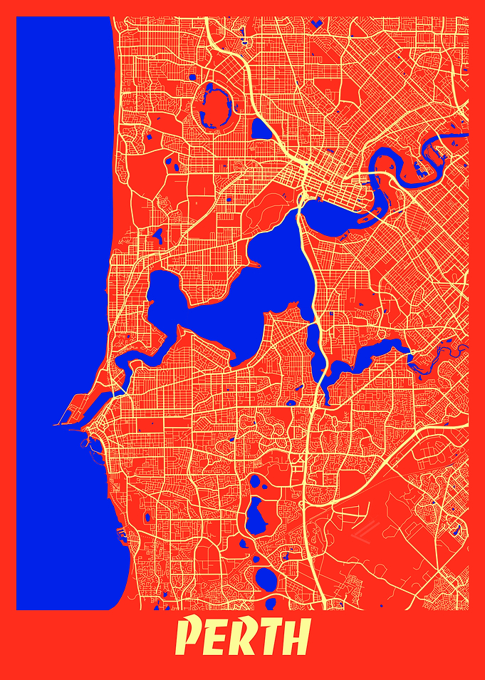 Perth Retro City Map
