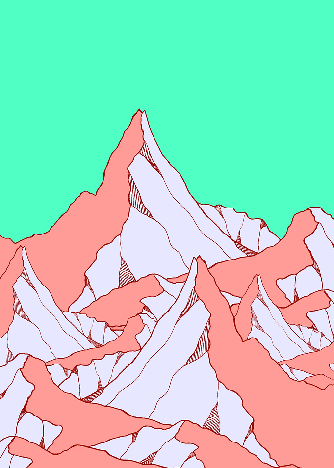 Green sky peaks
