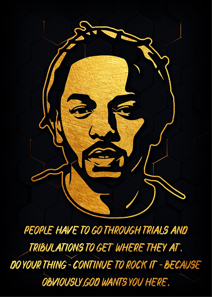 Framed Kendrick Lamar