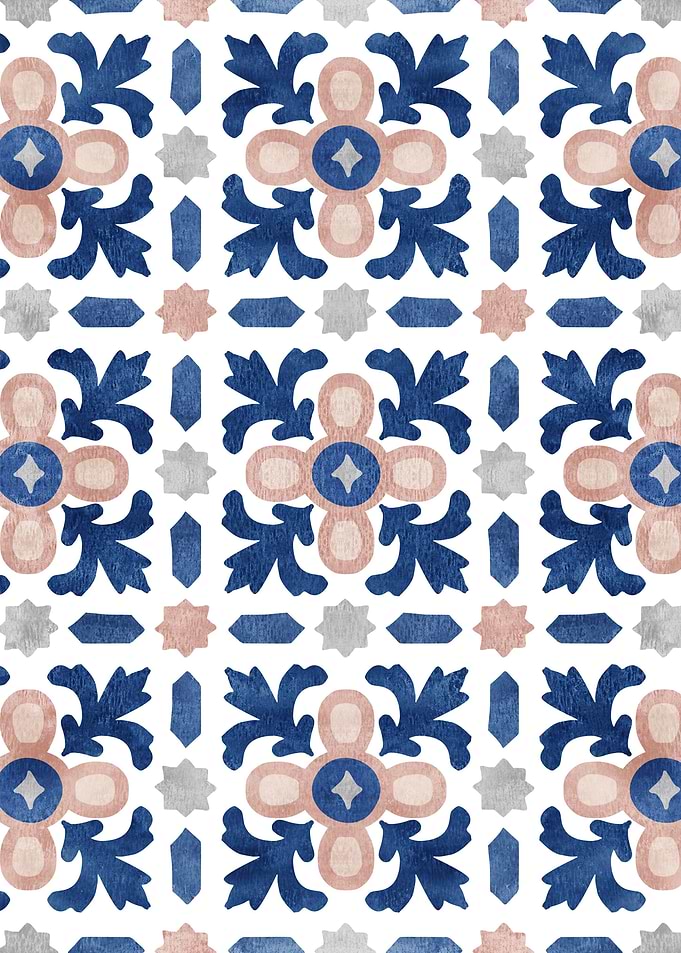 Moroccan Floral Tile 04