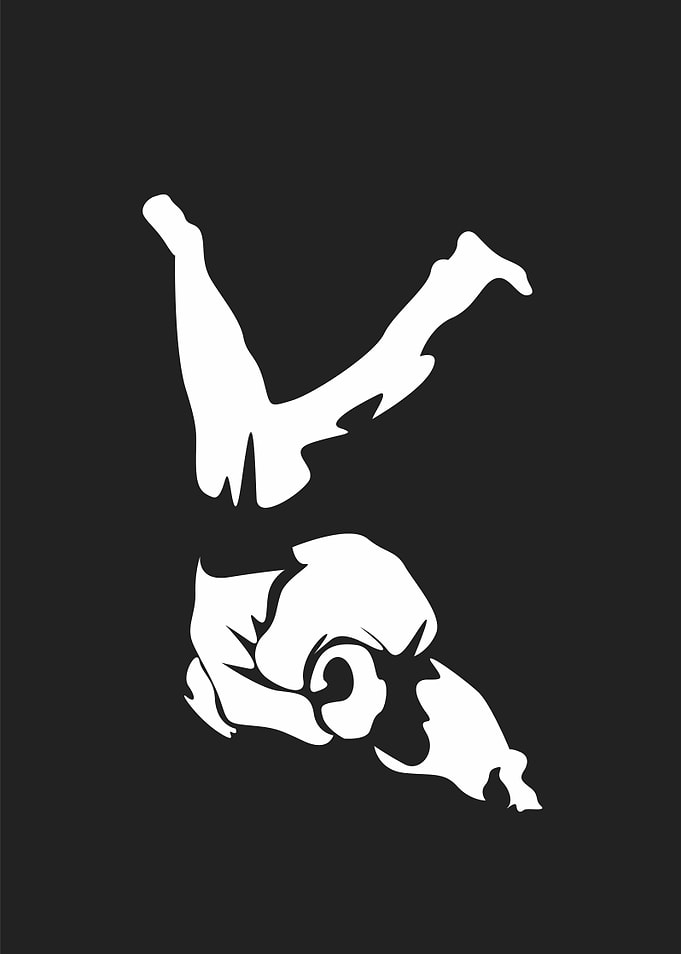 martial art silhouette2