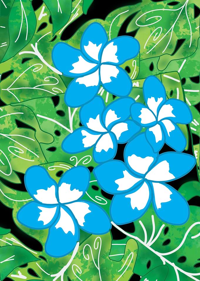 Blue flowers