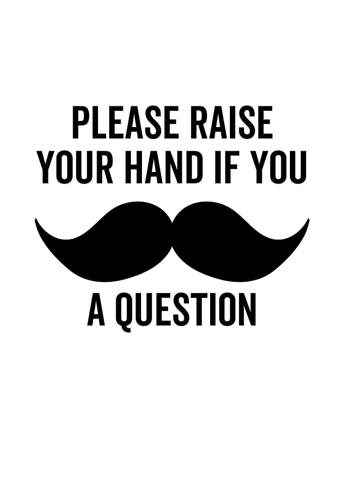 Please Raise Your Hand If