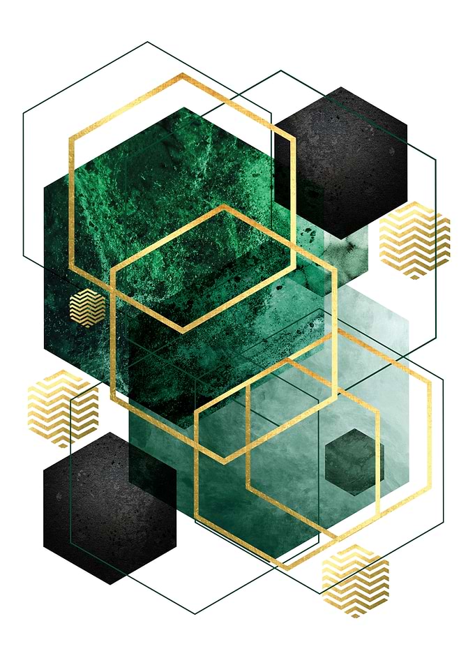 Green gold geo 3