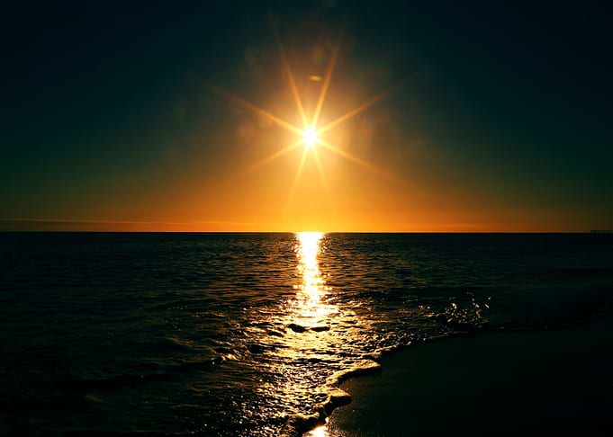sun yellow water beach bla