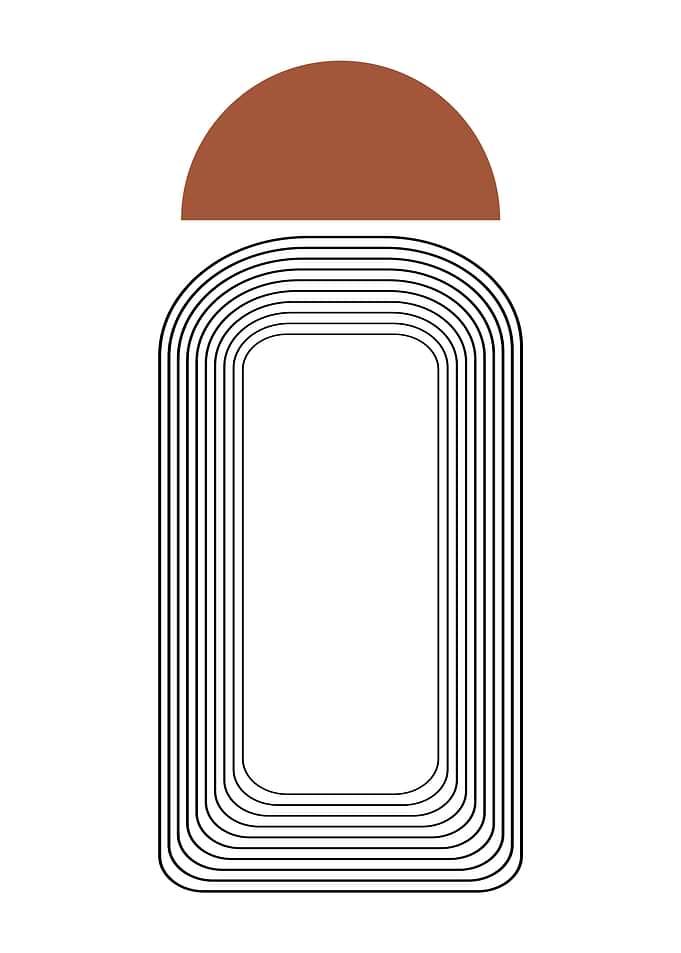 Abstract stone with line