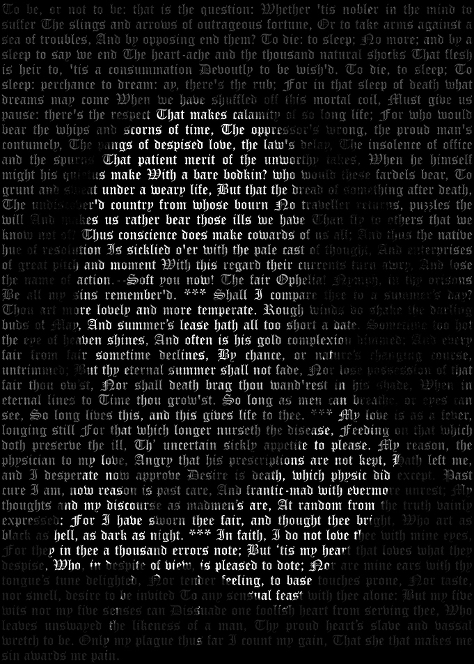 Shakespeare Text Portrait
