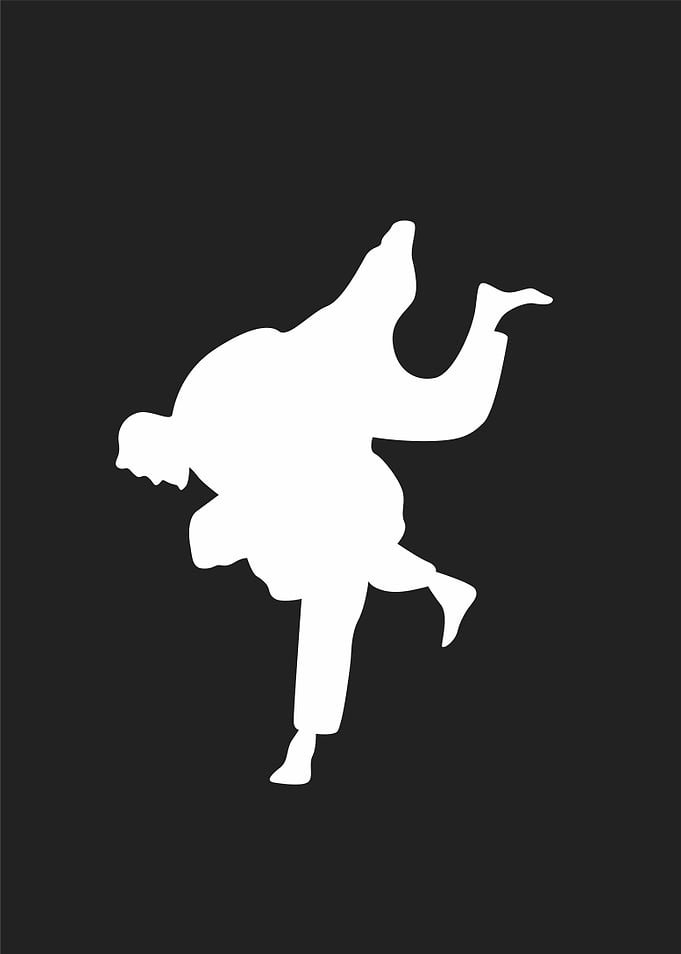 martial art silhouette3
