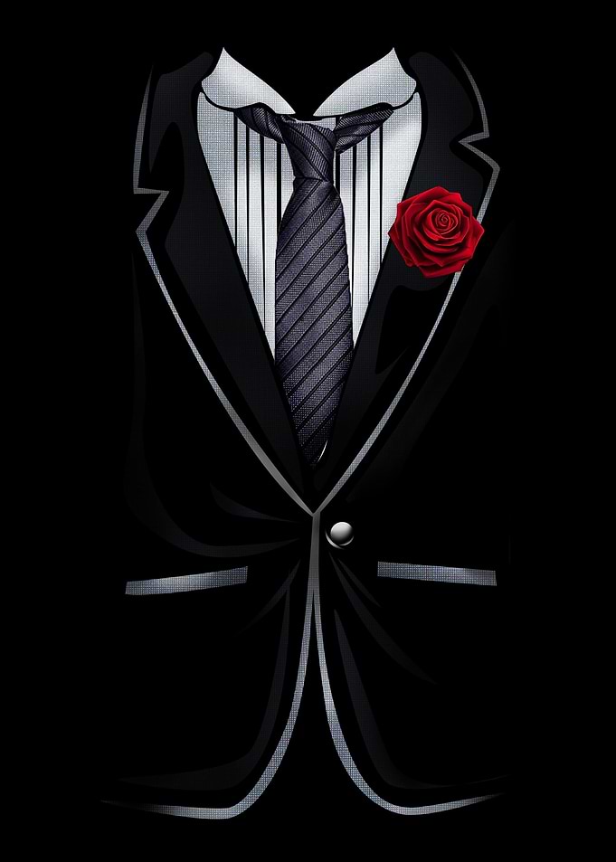 Black Tuxedo Suit Jacket