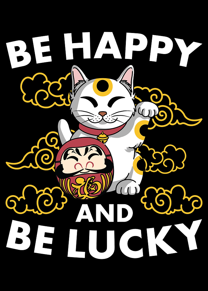 Maneki Neko Cat Daruma