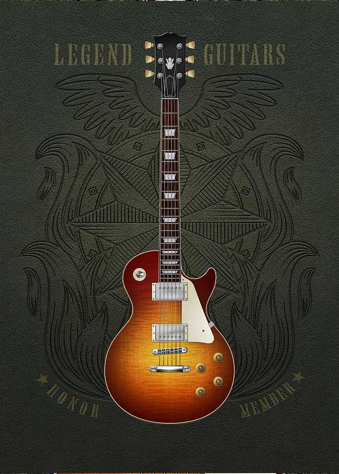 Guitar legend sunburst