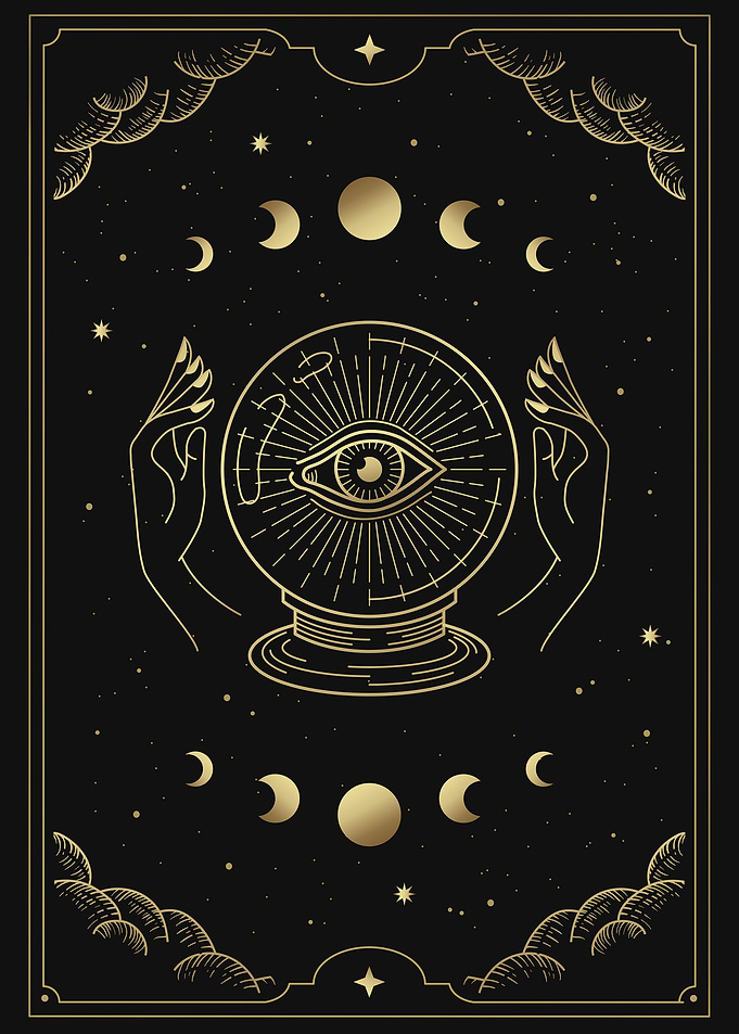 Crystal ball with one Eye