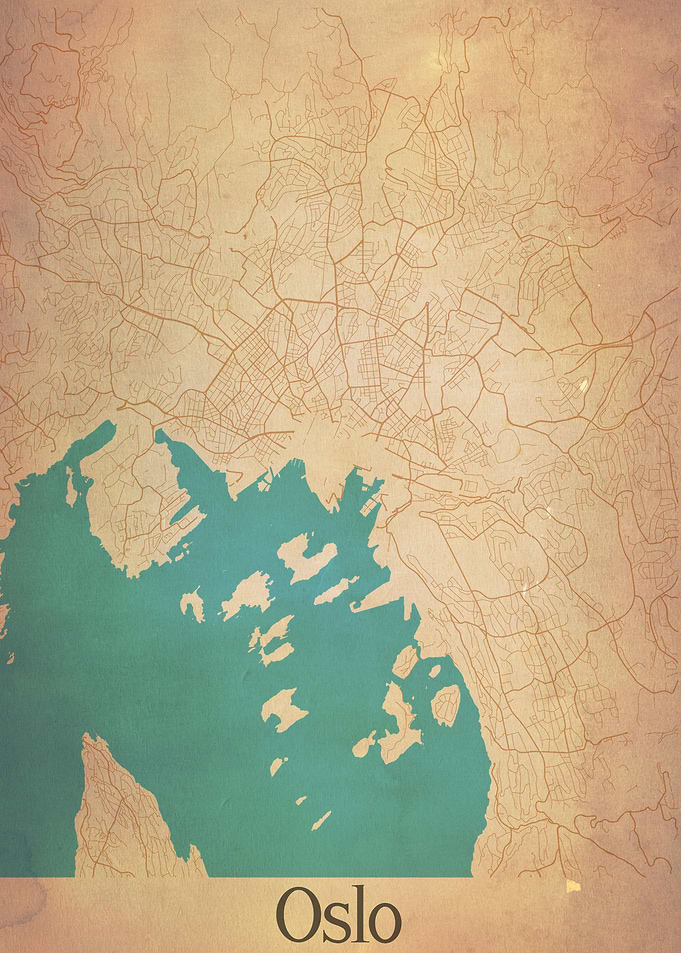 Oslo Norway City Map