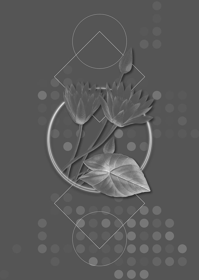 Geometric Egyptian Lotus