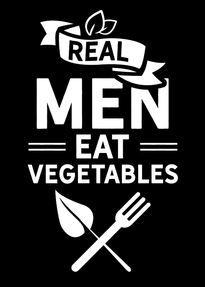 Men Eat Vegetables
