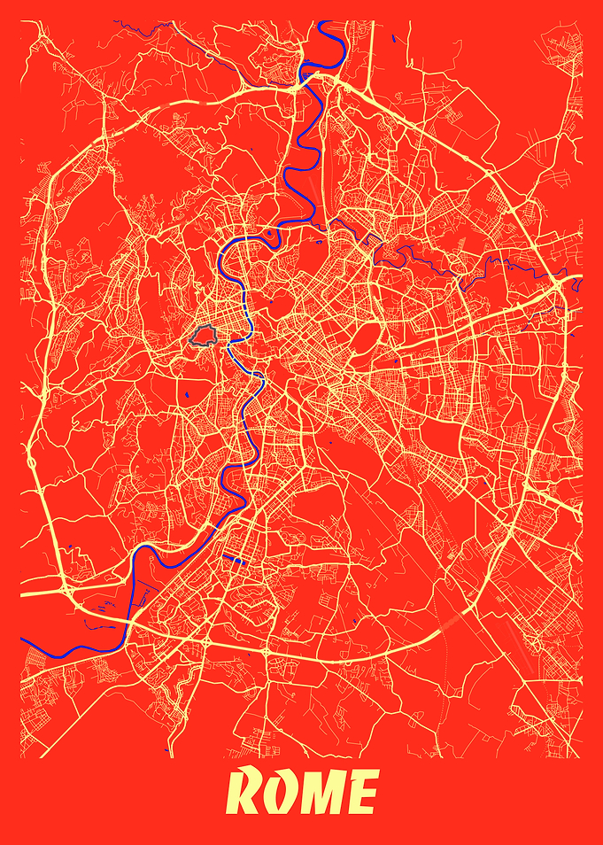 Rome Retro City Map