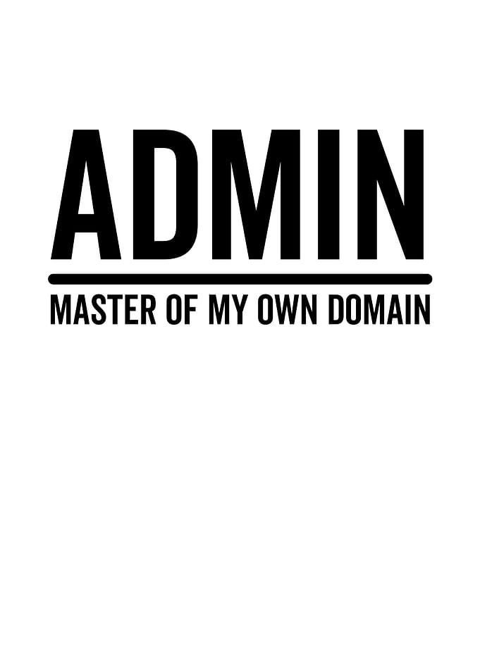 Admin Master Of My Own