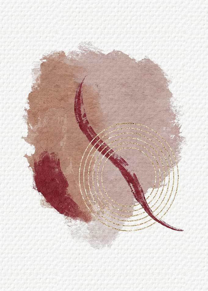 Burgundy and Gold 1 of 3