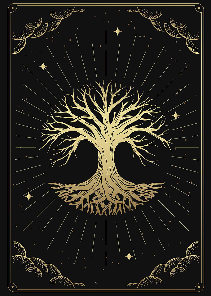 Tarot card tree of life
