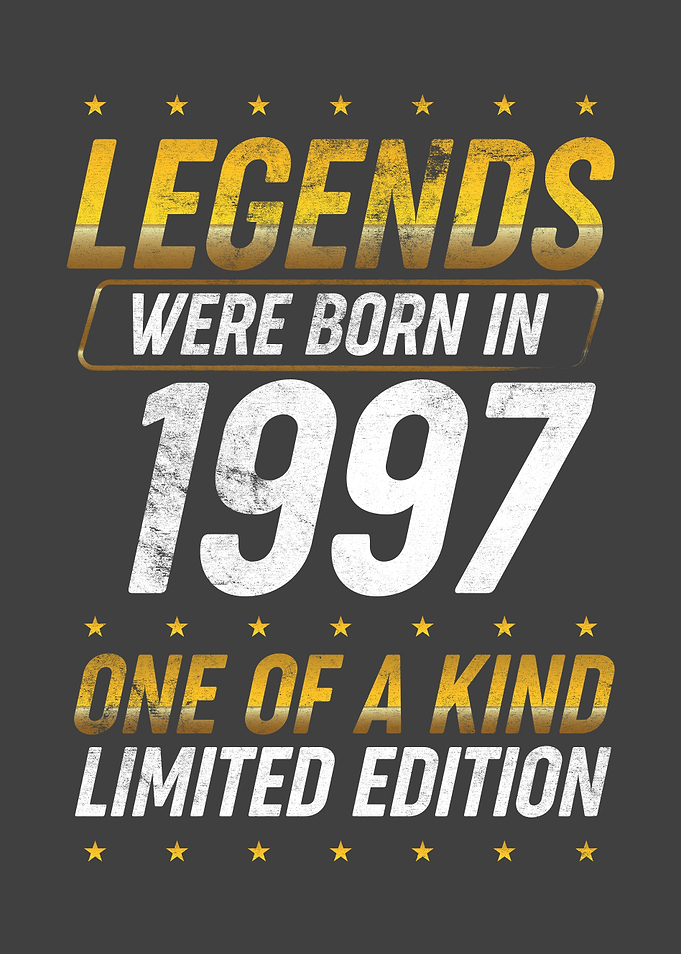 Legends were born in 1997