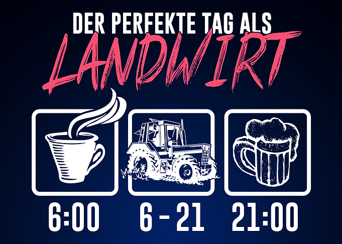 Perfekte Tag als Landwirt