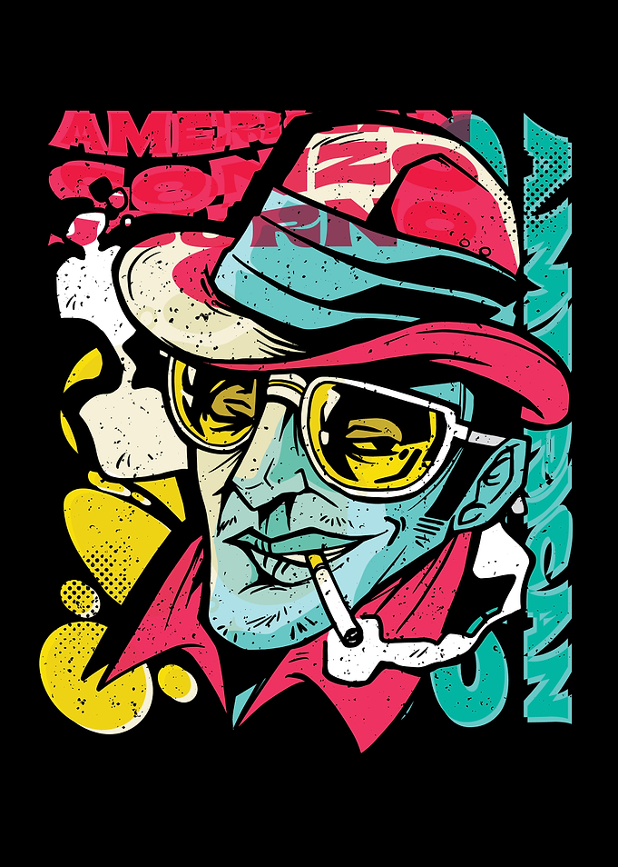 HUNTER THOMPSON GRAFFITI